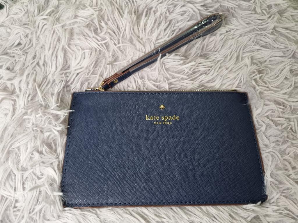 Kate Spade Wristlet (Navy Blue), Women's Fashion, Bags u0026 Wallets, Purses u0026  Pouches on Carousell