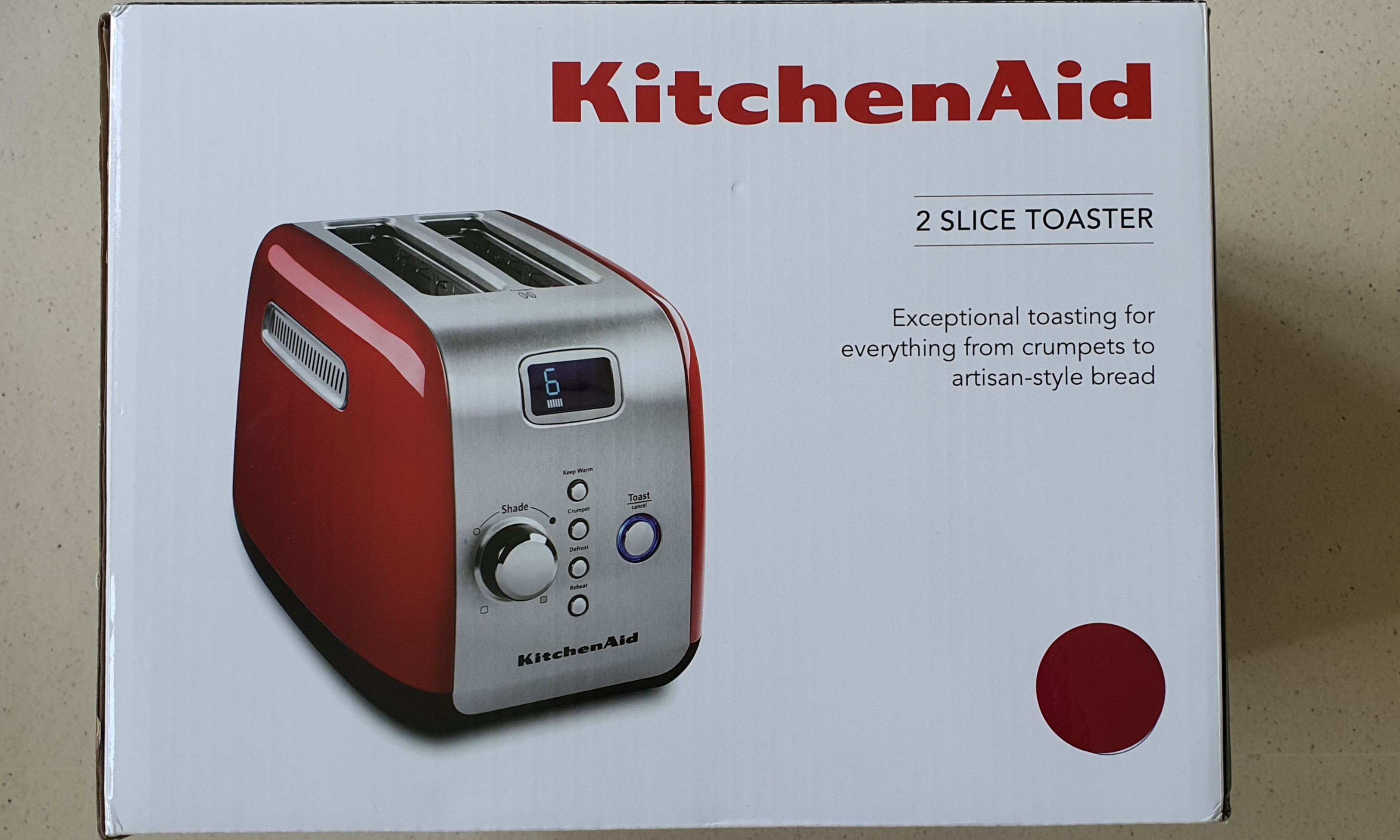 2 slice artisan automatic toaster kmt223