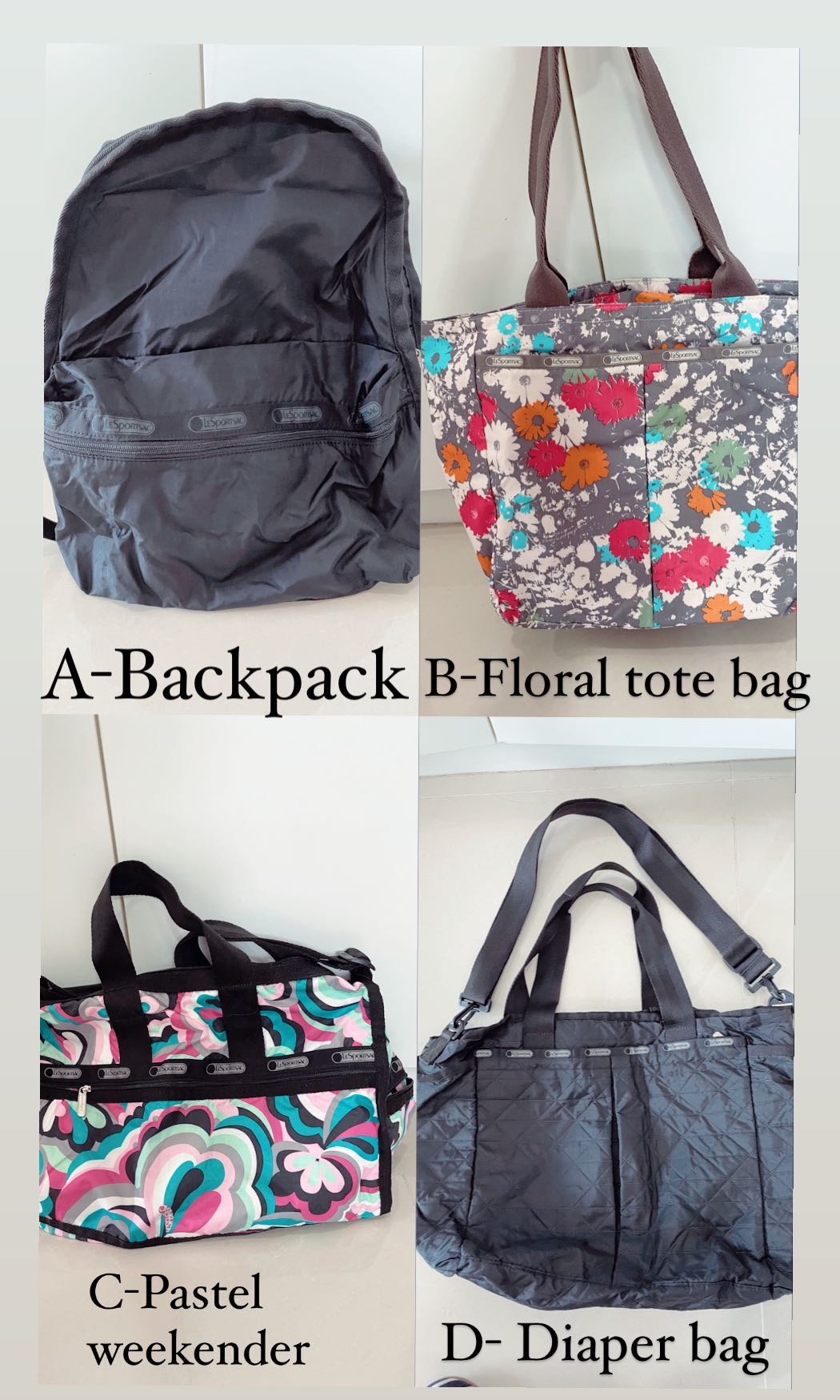 Lesportsac Kipling Jujube sale, Women's Fashion, Bags & Wallets, Tote