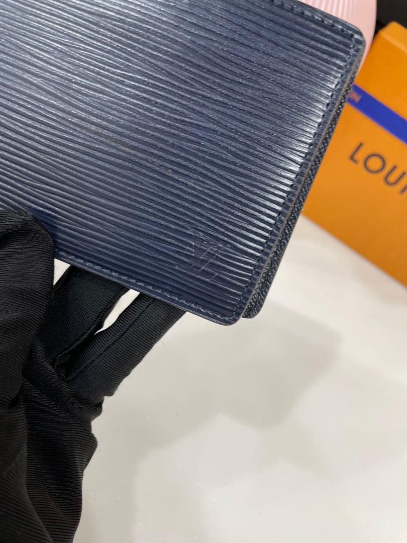 Louis Vuitton Multiple Wallet (3 Card Slot) Epi Navy Blue in Epi Leather -  US