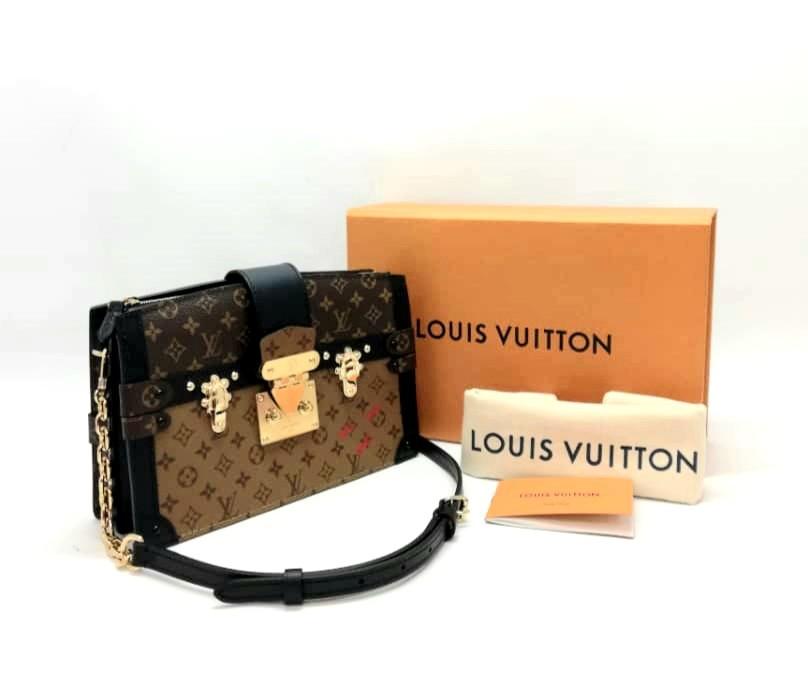 Louis Vuitton Trunk Clutch in Reverse Monogram M43596 for Sale in