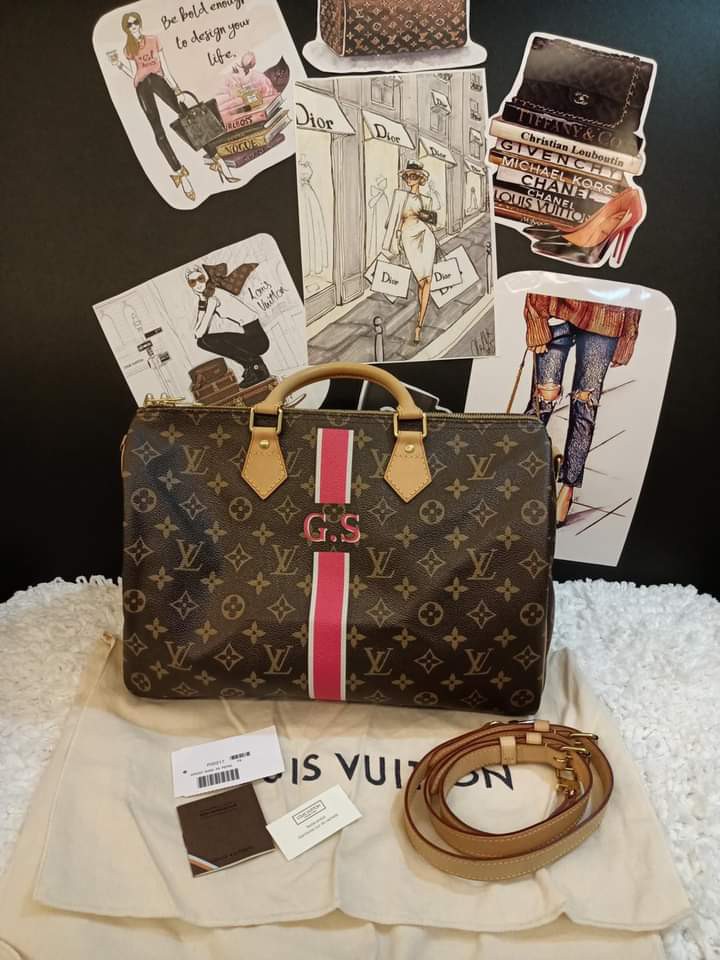 LV My LV Heritage Bandou, Luxury, Bags & Wallets on Carousell