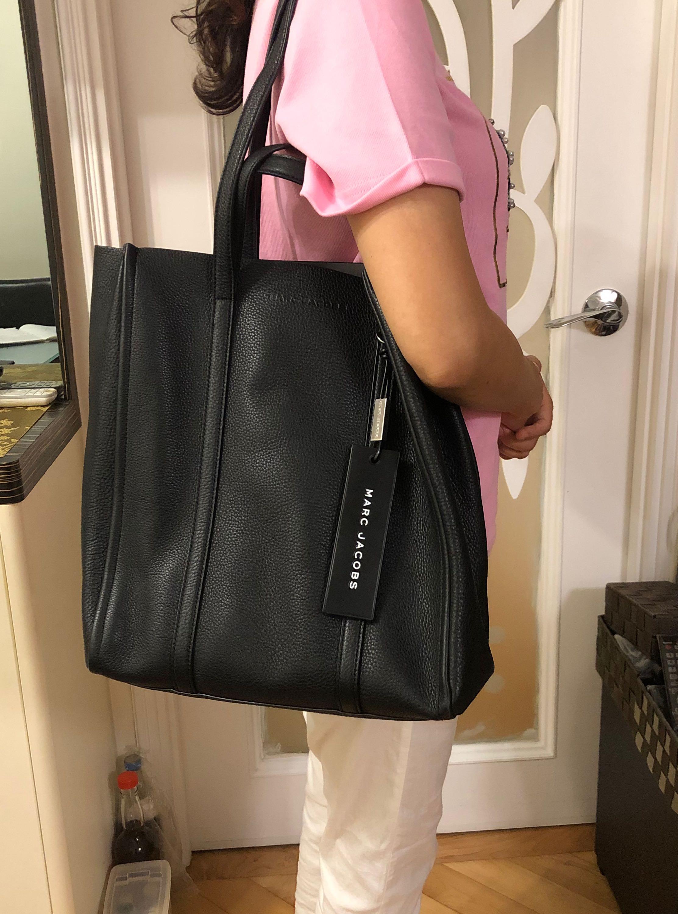 Marc Jacobs Oversized Tag Tote Leather Bag, 女裝, 手袋及銀包, 多