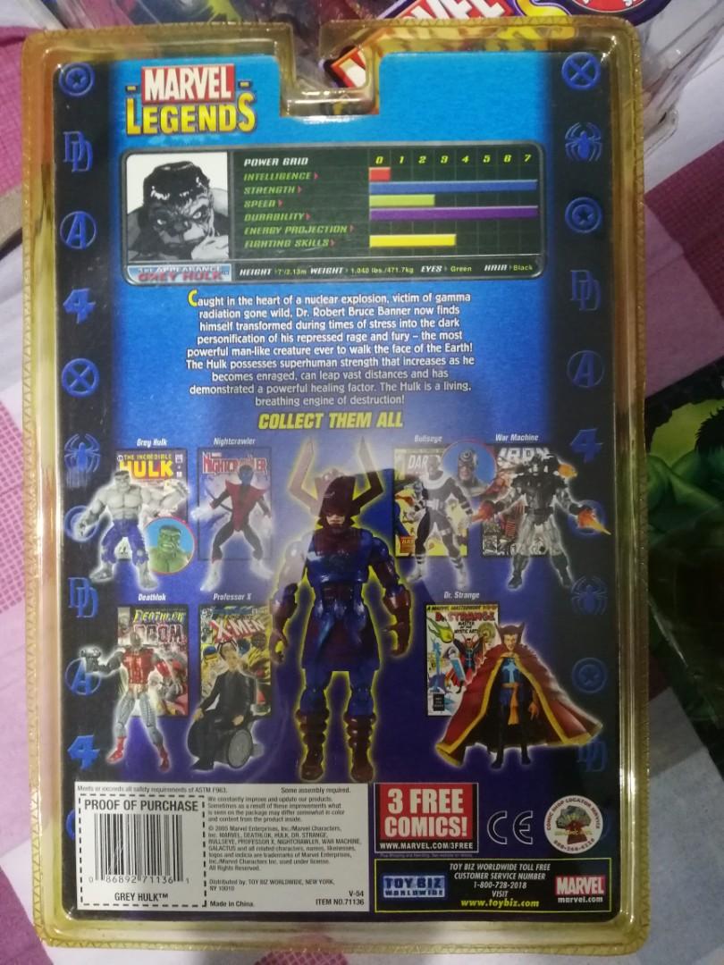 Marvel Legends Hulk 1st Appearance (Category: Figurines & Statues) located in Paranaque City. Submitted by nate.n17 (Listing ID 1089541327, Image 2). Description: Unopened from packaging Galactus series.