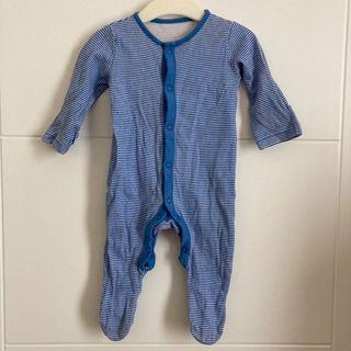 #MulaiLagi Mothercare Sleepsuit Biru Motif Garis