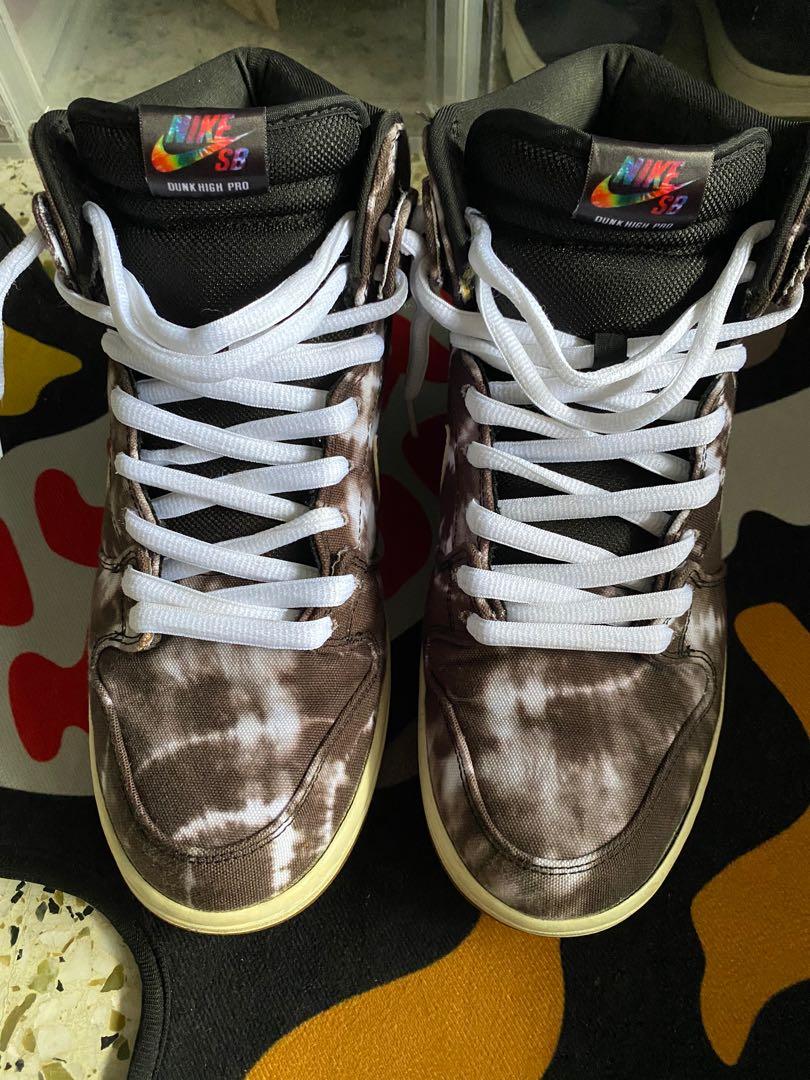 tie dye dunk high