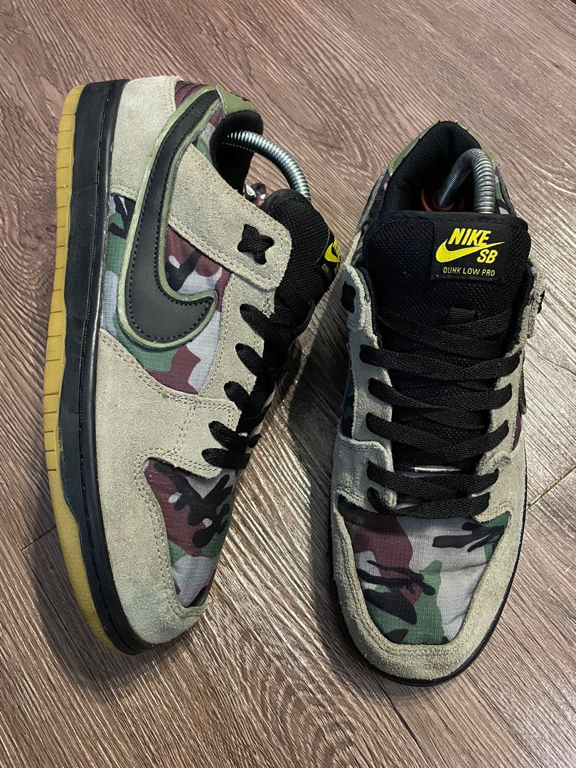 Nike Sb Dunk Low Camo, Men's Fashion, Footwear, Sneakers on Carousell