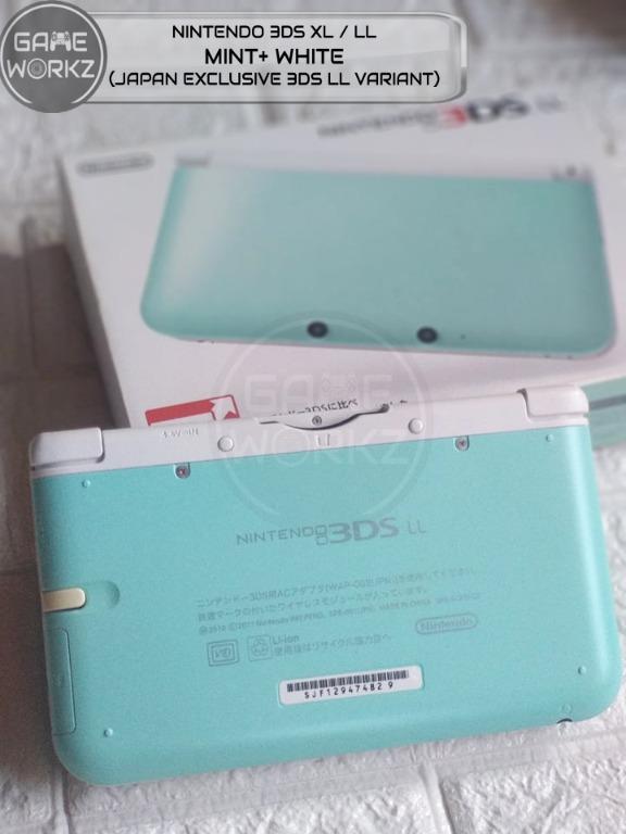 Nintendo 3DS XL / LL Mint White (Almost Brand New), Video Gaming