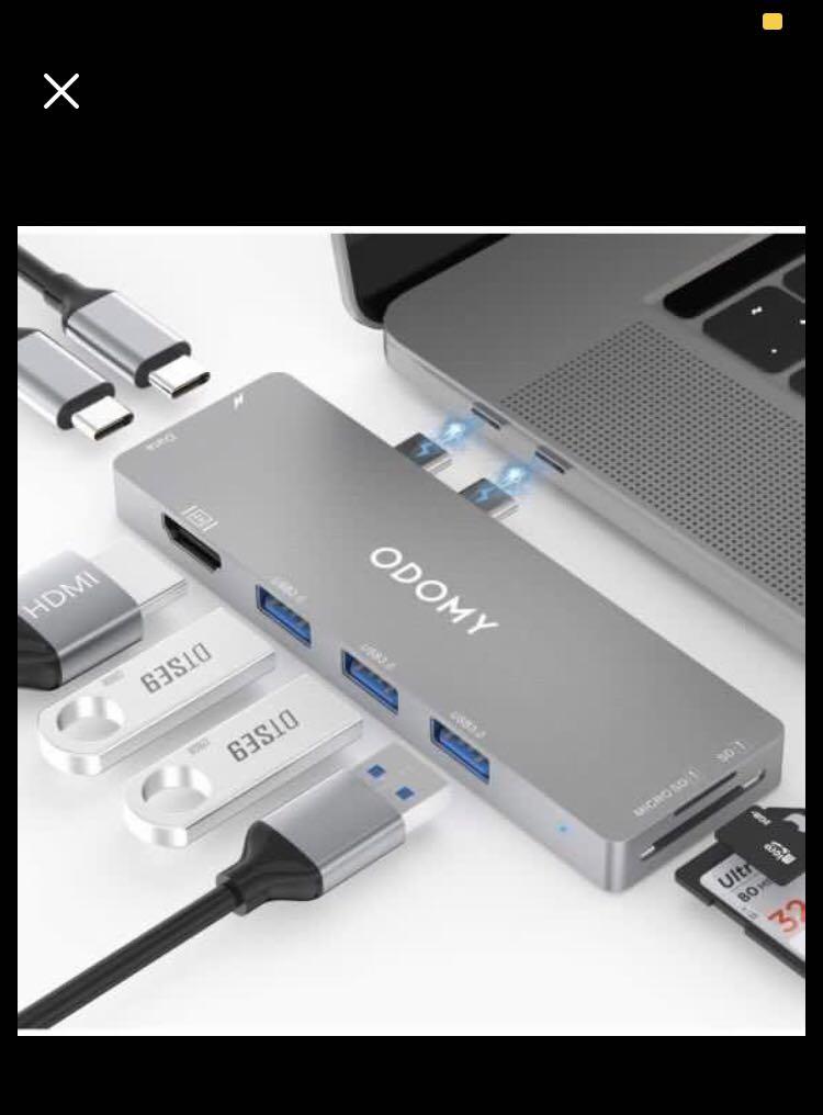 ODOMY 8 in 1 Type C Hub, Computers & Tech, Parts & Accessories, Cables