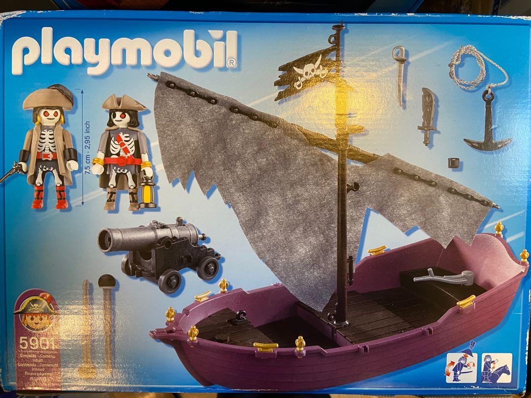 Playmobil pirates pirate boat ship 5298 Pirates Ship Skull and Bones Corsair 5901 Ghost Pirate