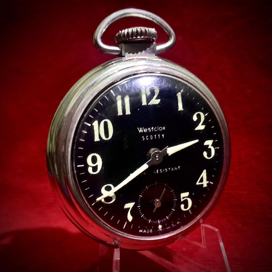 Vintage westclox scotty outlet pocket watch