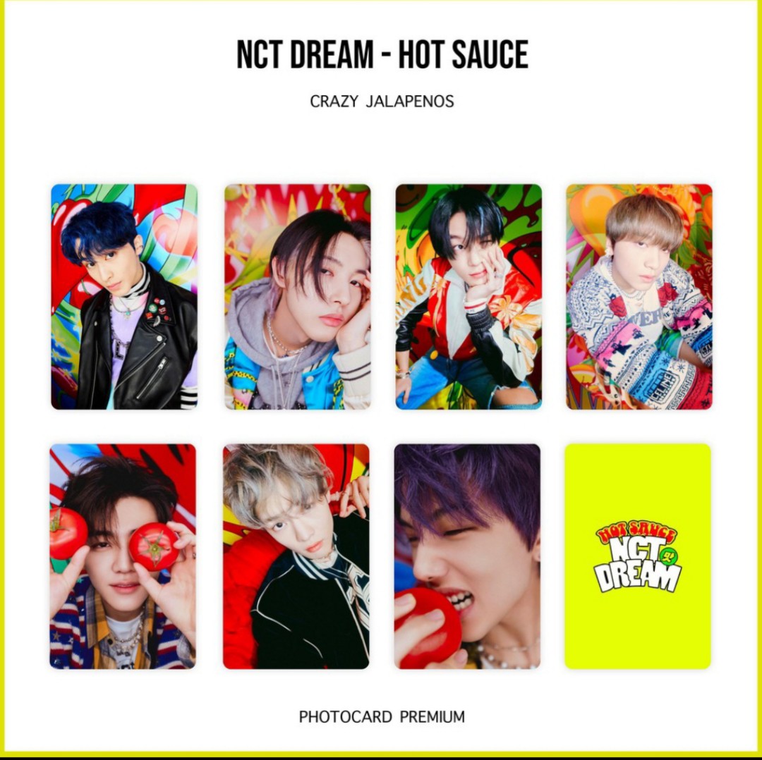 (Preorders)NCT DREAM Hot Sauce Photocards (Unofficial), Hobbies & Toys
