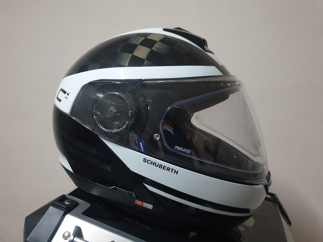 Schuberth c4 pro sales carbon tempest white