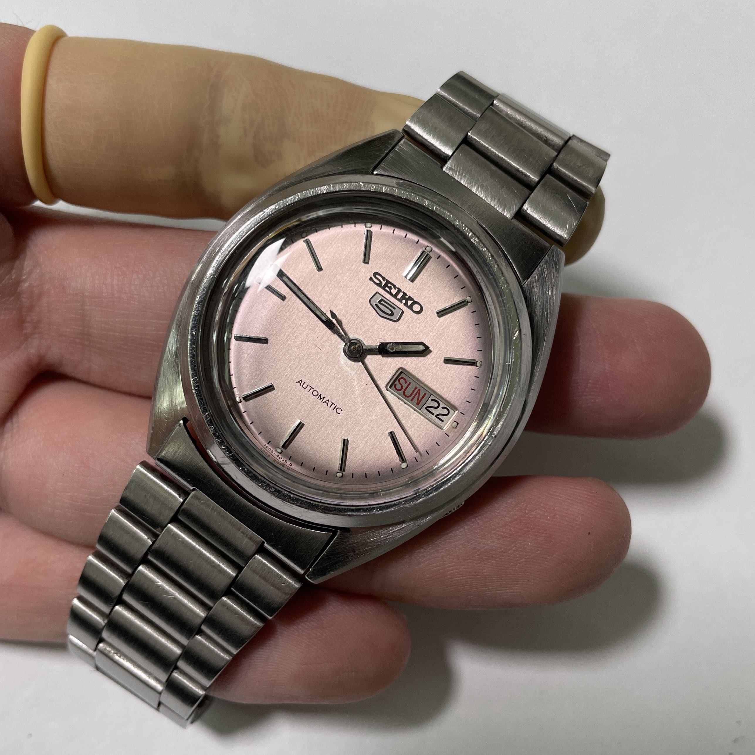 Seiko cheap 5 pink