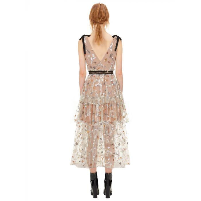 soutache mesh dress js collections Camila Soutache Tea Cocktail