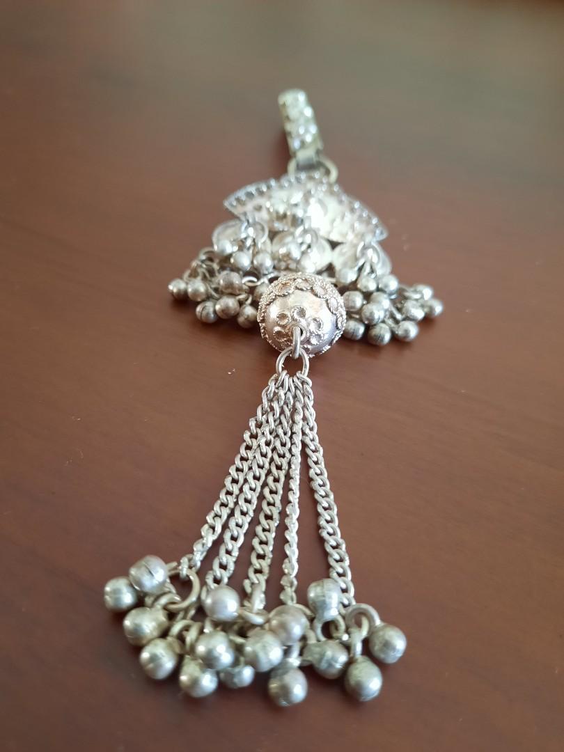 Real Sterling Silver Oxidized Bridal Waist Key Chain Holder Women Juda –  Karizma Jewels