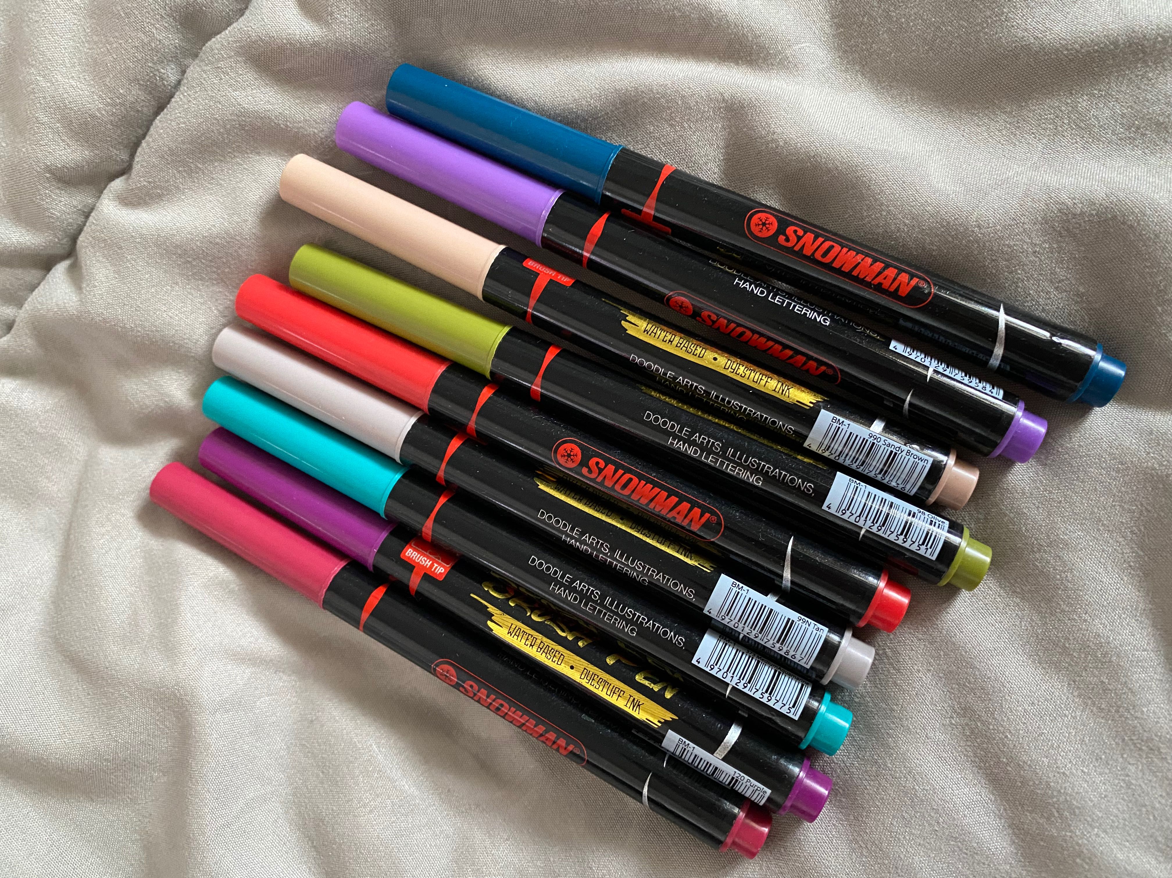 Brush pen new arrivals snowman