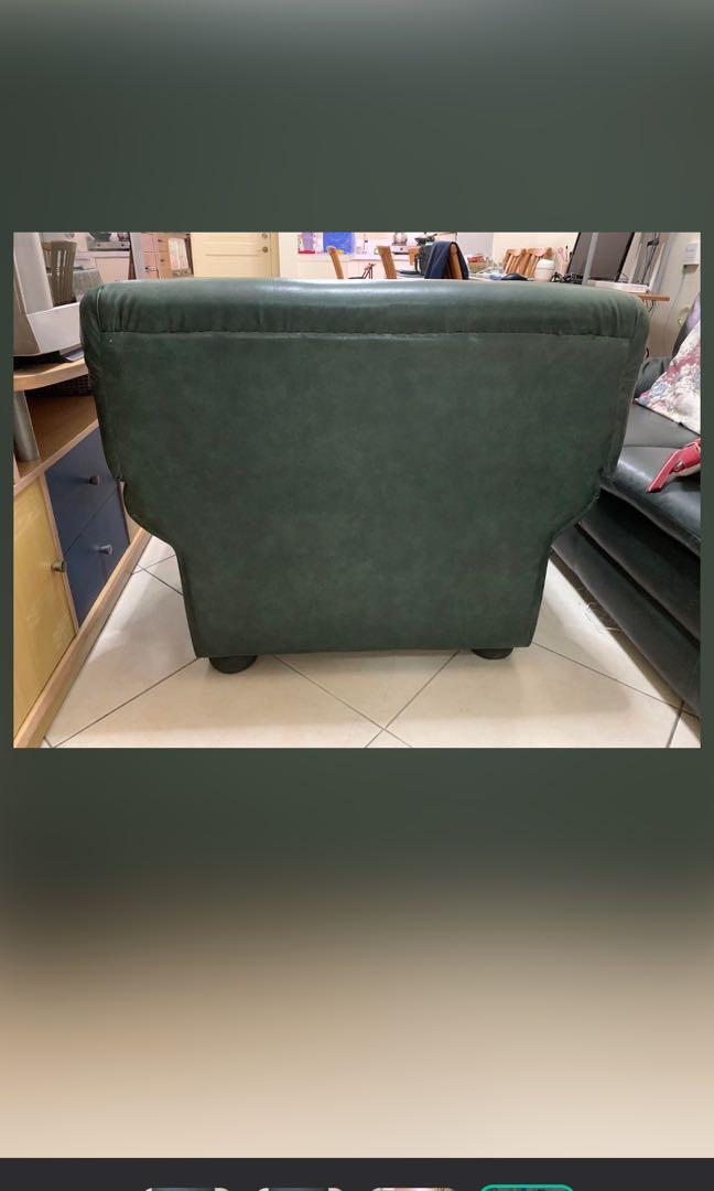 Sofa (German Leather), Furniture & Home Living, Furniture, Sofas on