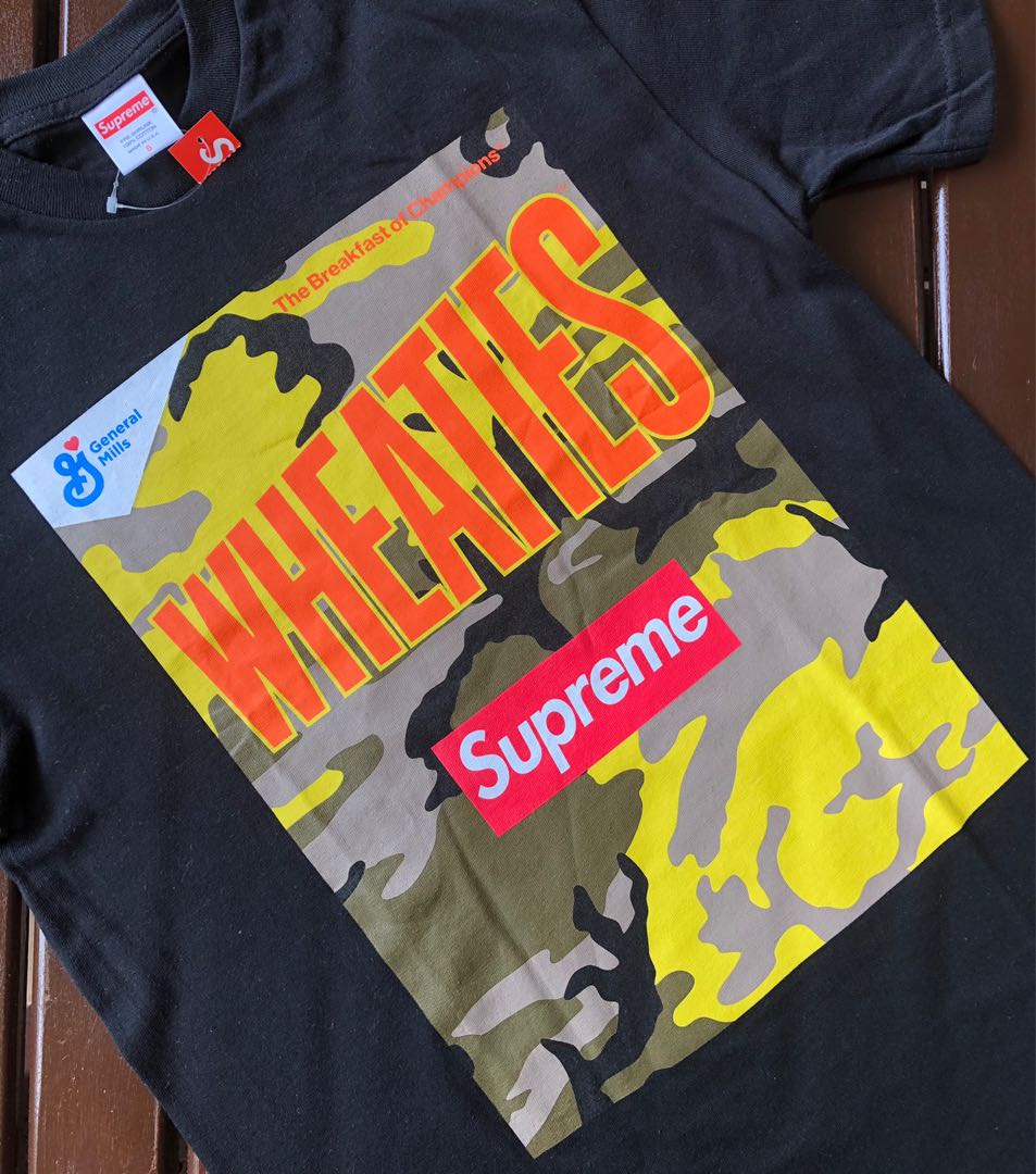 Supreme Wheaties Tee Black