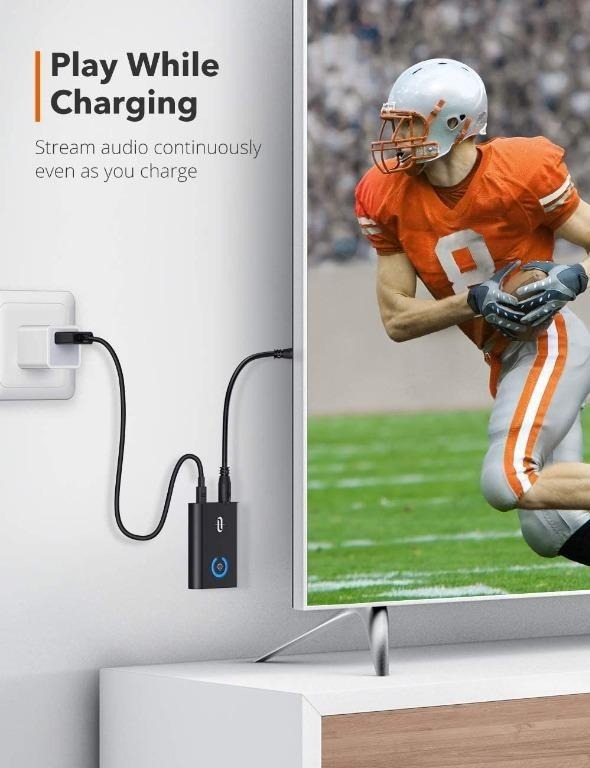 TaoTronics Bluetooth 5.0 Transmitter and Receiver, 2in1 Wireless 3