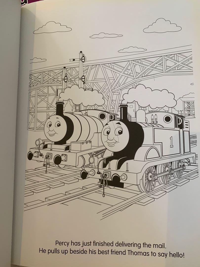 Thomas and Friends colouring book (kept unused), Hobbies & Toys, Books