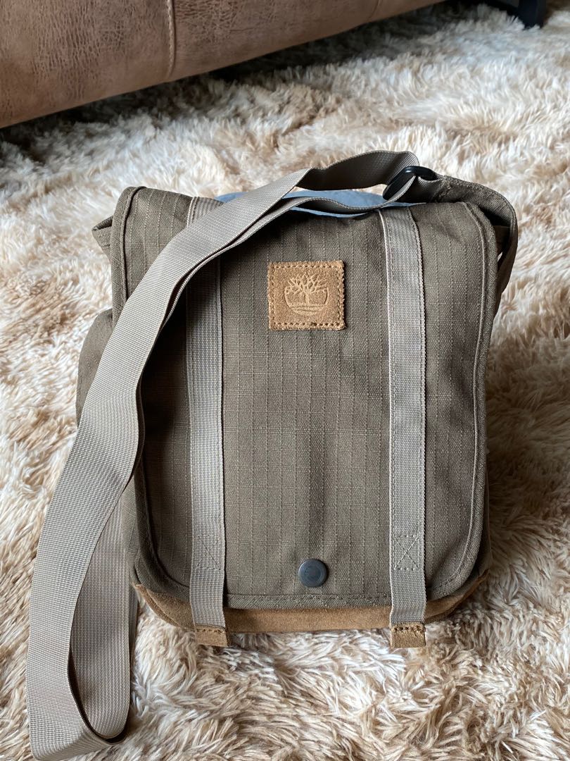 Timberland canvas best sale bag