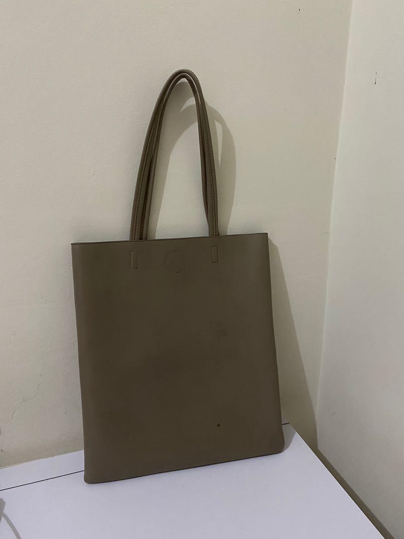 tote bag polos miniso khaki Fesyen Wanita Tas Dompet di