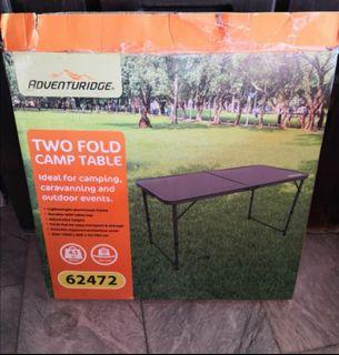 Two fold camp table