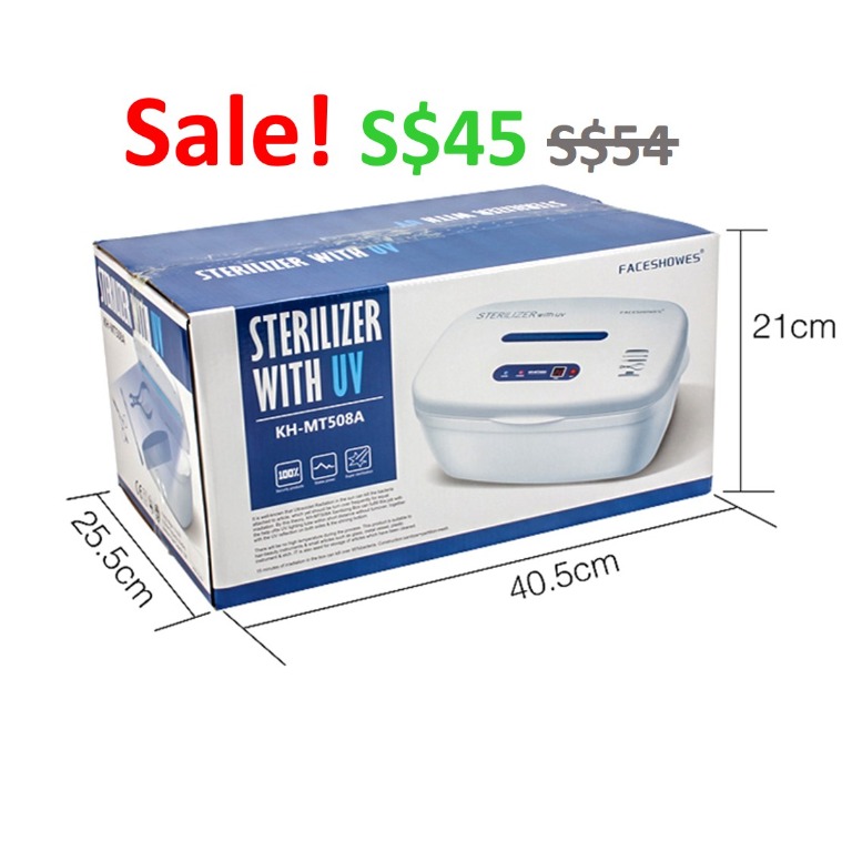 UV Sterilizer / Steriliser / Sanitizer / Disinfector with LED Timer ...