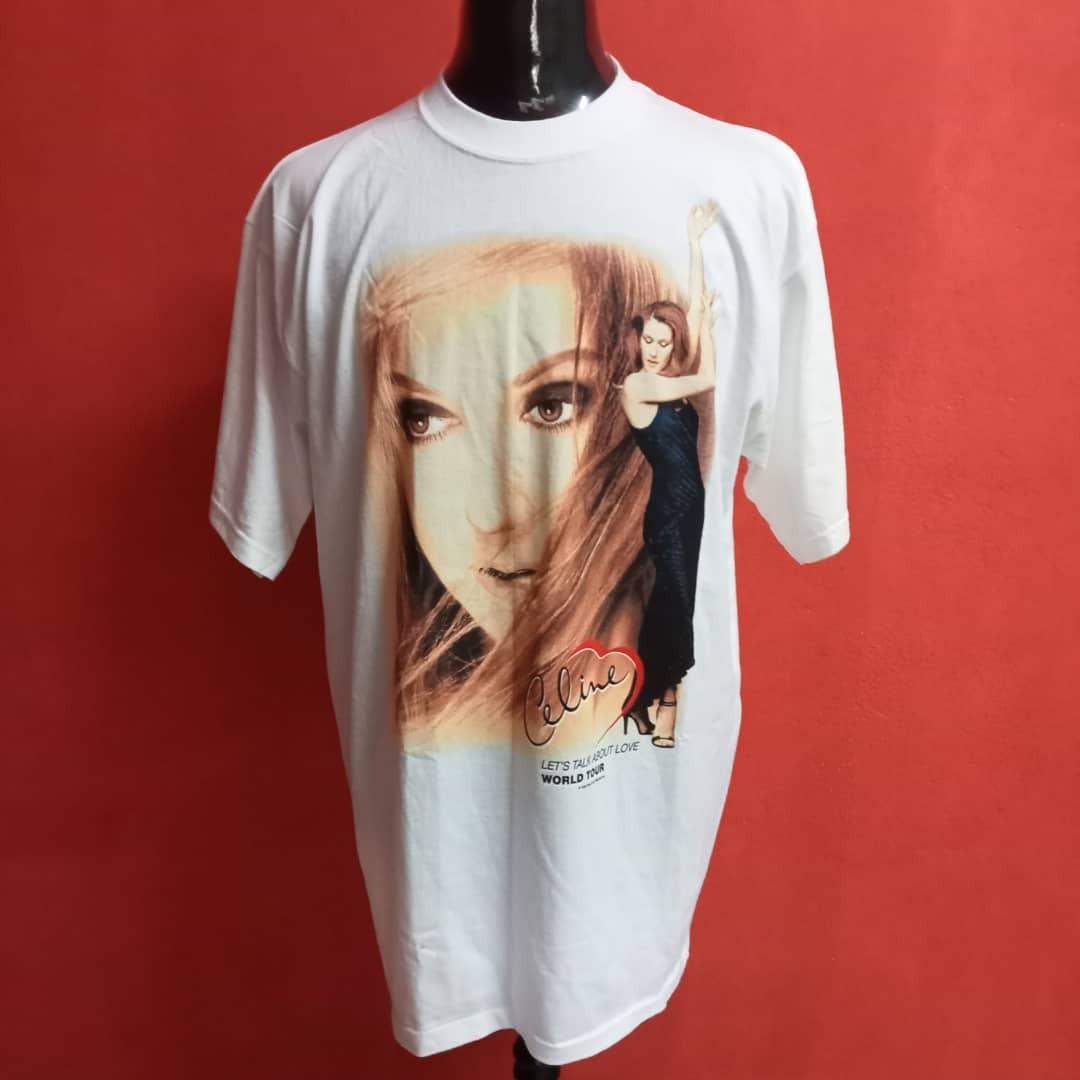Vintage Celine Dion t shirt Men s Fashion Tops Sets Tshirts