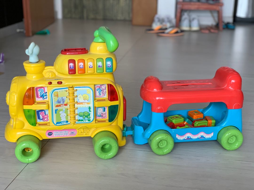 Vtech push and ride shop alphabet train tesco