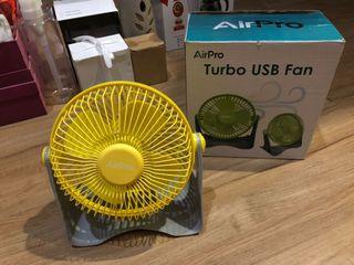 Yellow Mini Desk Fan