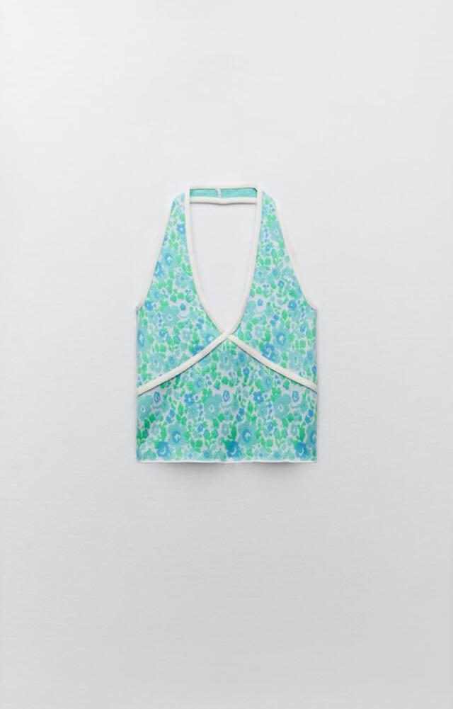 Zara Knit Halterneck Top, Women's 