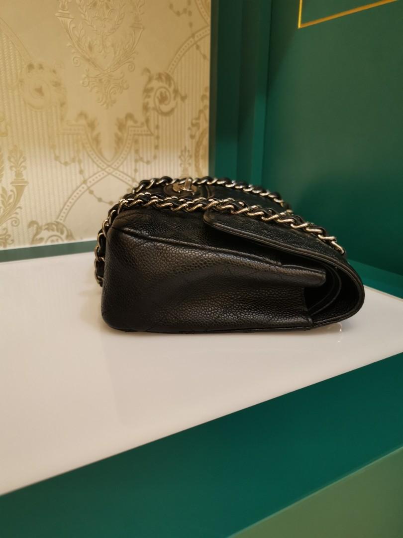 Chanel Caviar Leather Classic Medium Double Flap Bag - FINAL SALE (SHF –  LuxeDH
