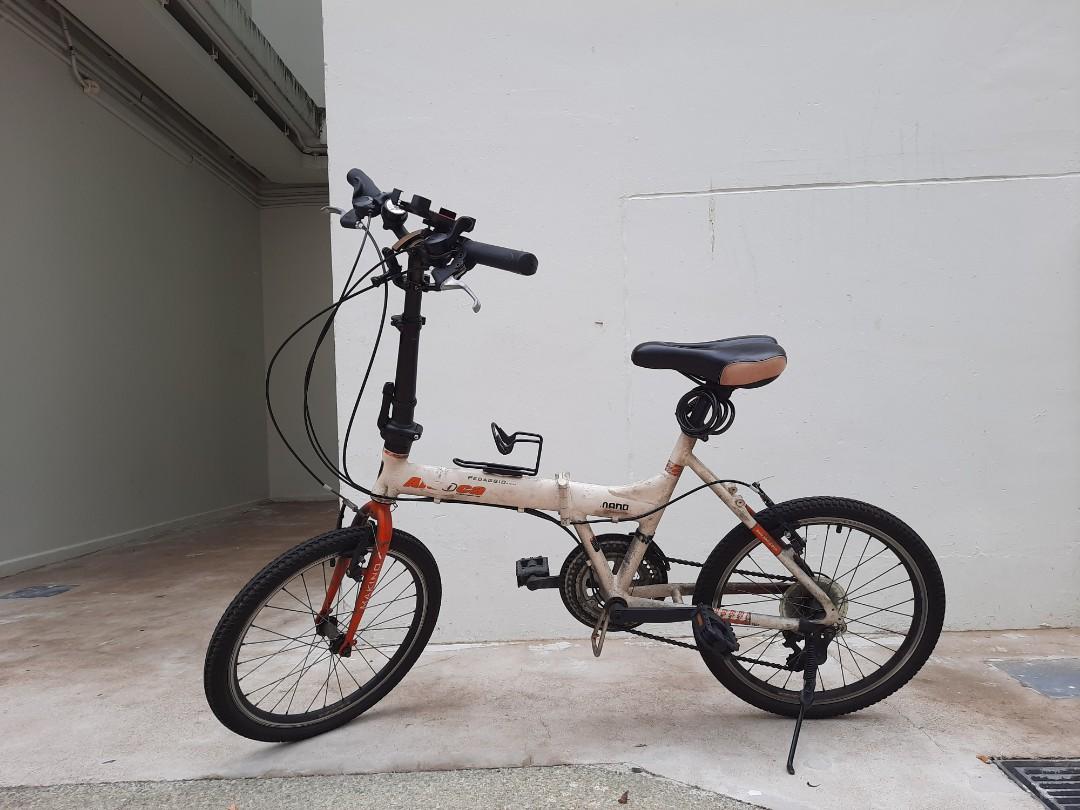 20 inch Aleoca Foldable bike Sports Equipment Bicycles Parts Bicycles on Carousell