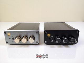2 Ch Stereo Audio Class D Mini Hifi Amplifier 50Wx2 with Treble Bass