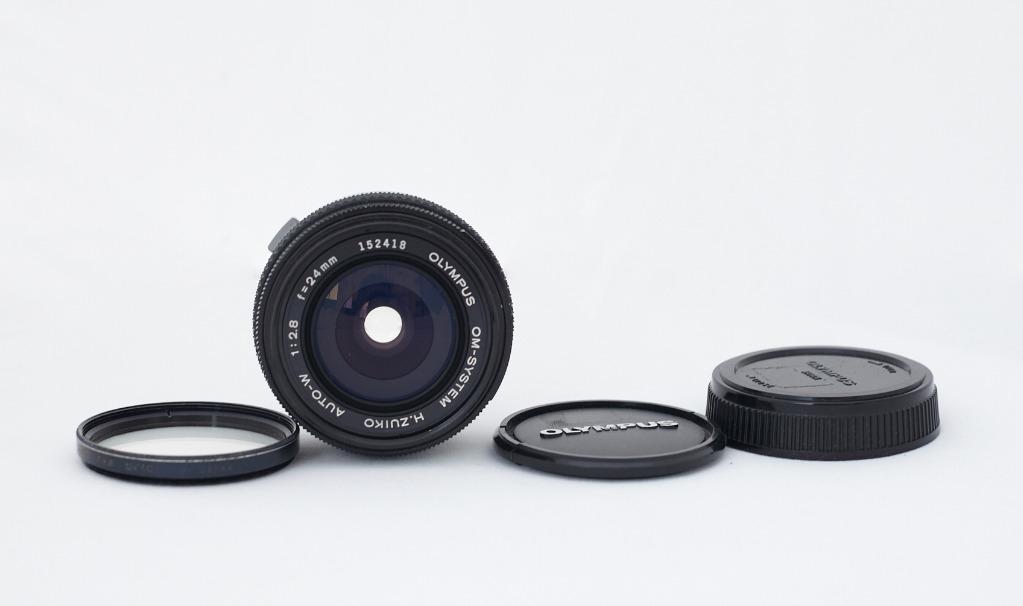 新淨Olympus OM-System H.ZUIKO AUTO-W 24mm F2.8, 攝影器材, 鏡頭及