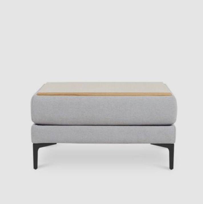Reversible coffee store table ottoman
