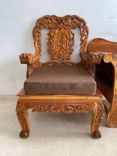 Artistic strong wooden chair
