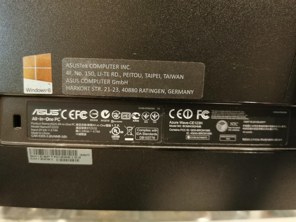 ASUS AllinOne PC ET2321I, Computers & Tech, Desktops on Carousell
