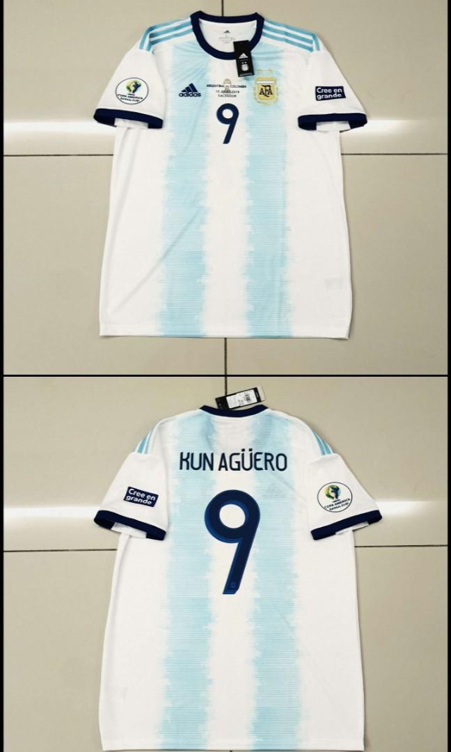 KUN AGÜERO #9 Argentina Home Jersey 2021 By Adidas