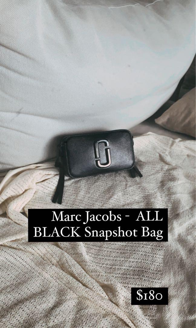 All black hotsell marc jacobs bag