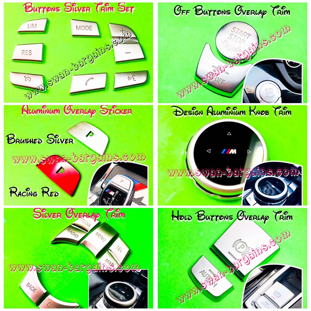 BMW iDrive Selector Aluminum M Knob Steering Wheel Control Start Stop