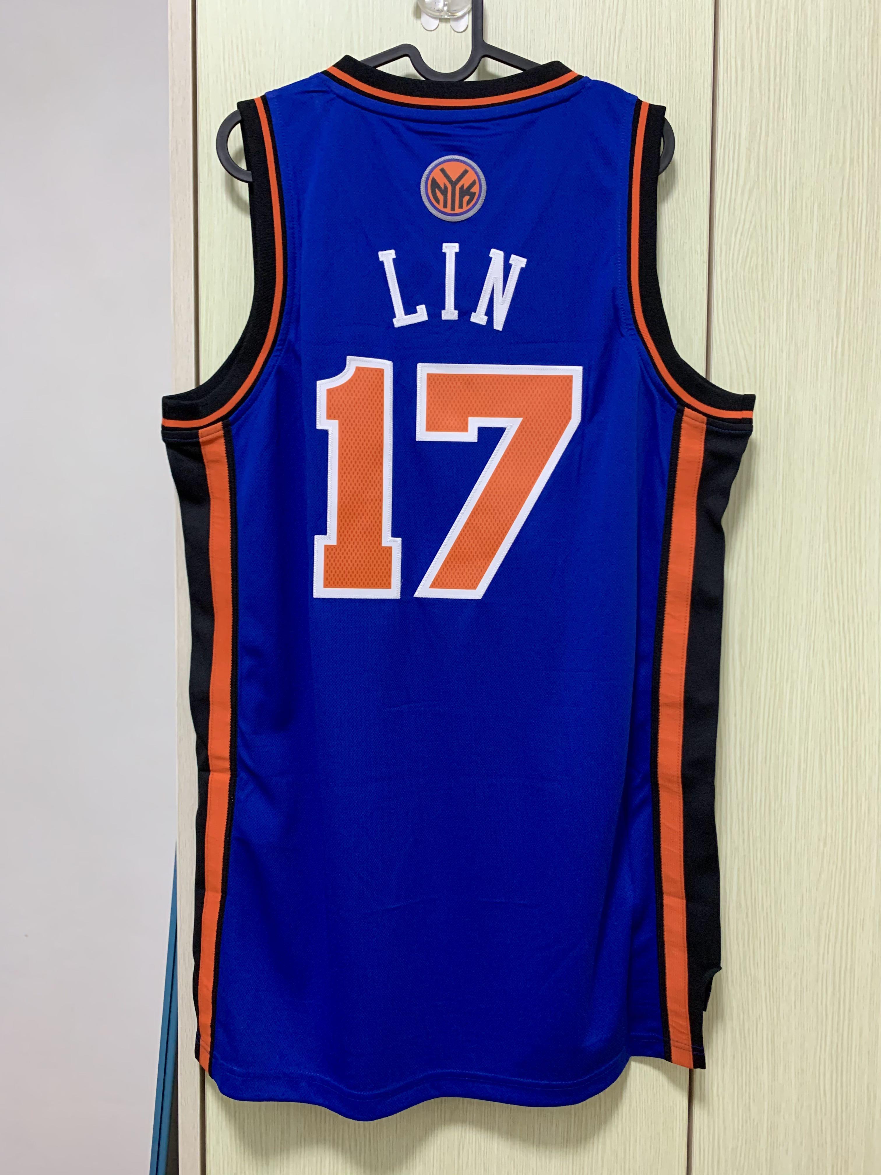 100% Authentic Jeremy Lin 2011 NY Knicks Pro Cut Jersey Size L+2 Mens