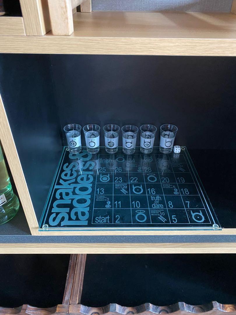 Board game Snakes and Ladders shot glasses, Food & Drinks, Beverages on