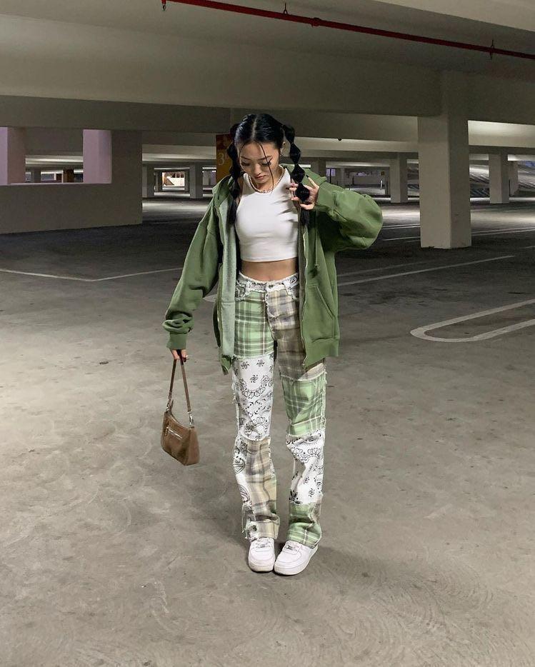 brandy melville carla hoodie matcha