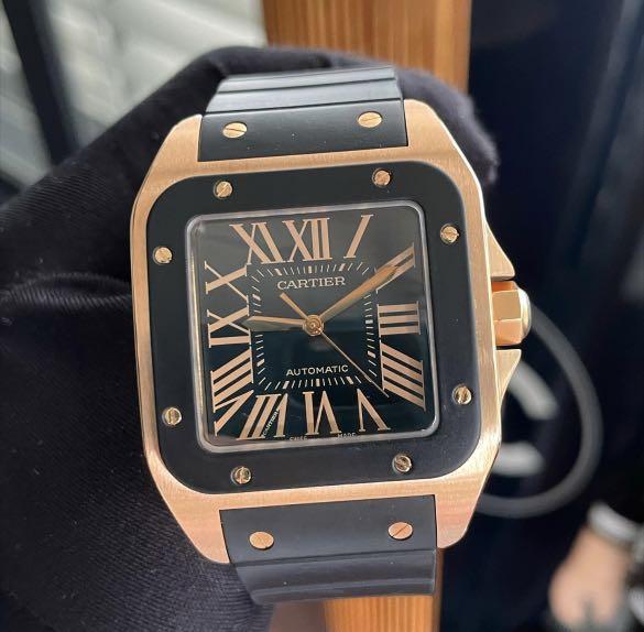 Cartier santos 100 xl top rose gold