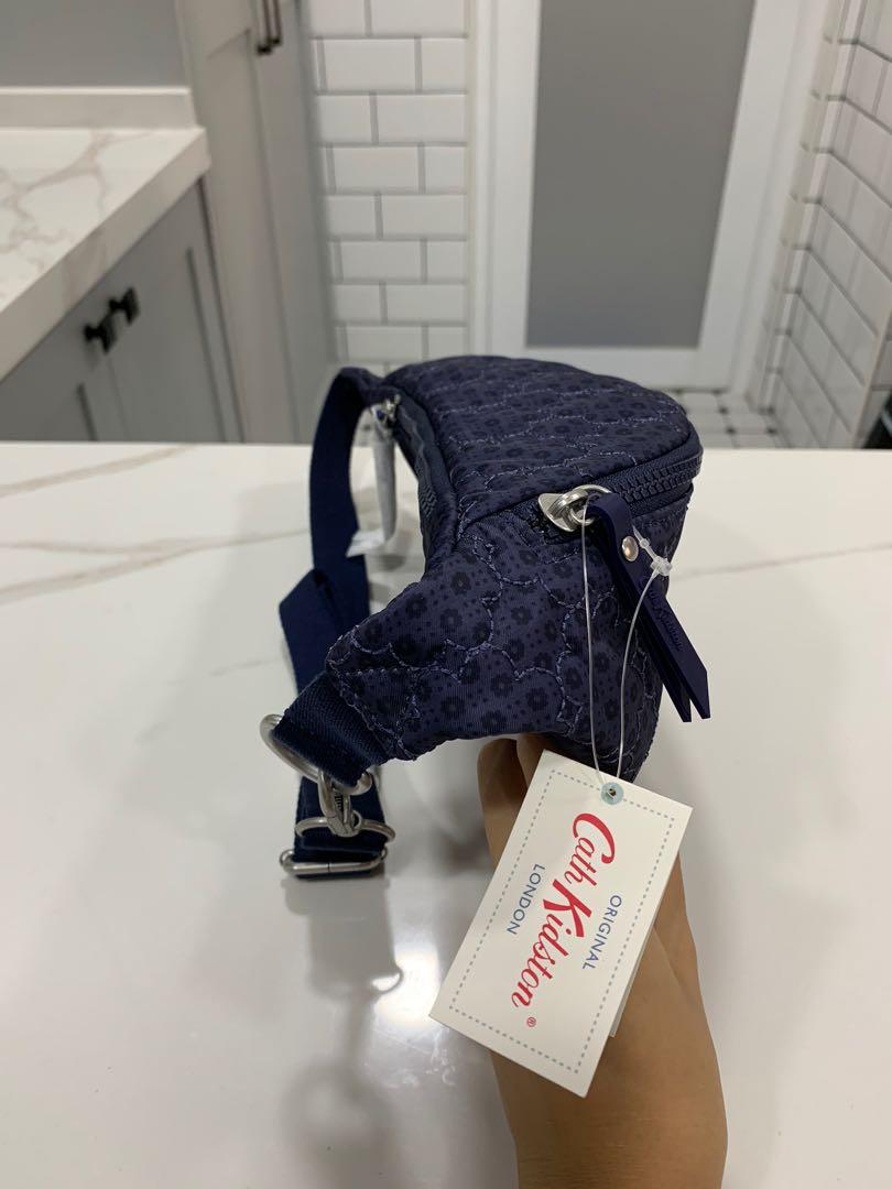 Cath Kidston Embroidered Bumbag Shadow Flowers Navy Women s Fashion Bags Wallets Purses Pouches on Carousell