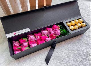 Chocolate Flower Rose box delivery 🌹