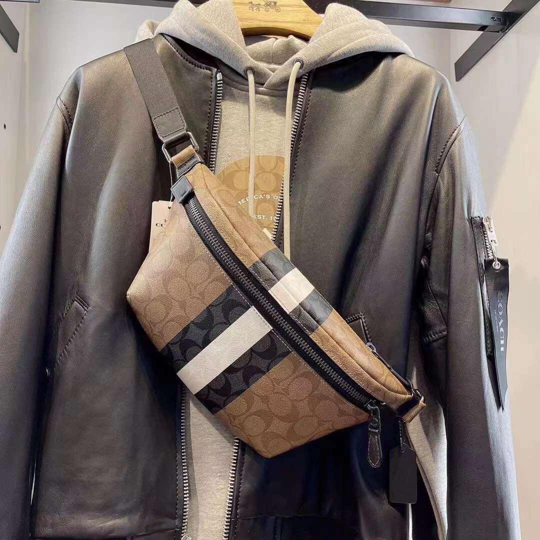 Leather Coach C3228 未使用】COACH ウエストポーチ ボディバッグ